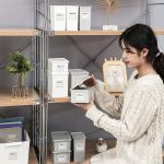 1L 2L 3L PP Desktop Storage Bins Sustainable Plastic Storage Organizer