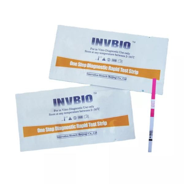Buy cheap Urine / Serum Hcg Early Pregnancy Test Strip At Home Oem Packing from wholesalers