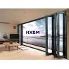 Buy cheap Large Opening Double Glazed Folding Door Wood Color Aluminium Frame Bifold Doors from wholesalers