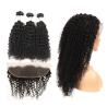Buy cheap Natural Color Kinky Curly Hair Extensions Human Hair For Black Women from wholesalers