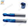 Buy cheap 2Flute NaNo Blue Coating HRC63 Solid Carbide Ball Nose Cutter for mould steel milling from wholesalers