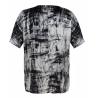Buy cheap Leisure Ladies Tee Shirts With Tie Dye Print Fashion Ladies Round Neck Tops from wholesalers