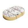 Buy cheap Simple Marble Top Side Tea Center Bell Coffee Table Glass Base from wholesalers
