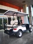 White Classic 4 Seater Electric Golf Cart Customized With Colors And Logos With
