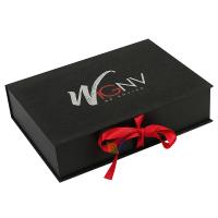 Buy cheap Magnetic Custom Hair Extension Packaging With Ribbon And Satin Water Proof product