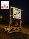 Outdoor P20 RGB Portable Traffic Signs , Electronic Led Sign Display For Mobile
