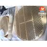 Buy cheap ASTM B171 C46400 / C44300 Brass Alloy Tube Sheet Heat Exchanger Tube Plate from wholesalers