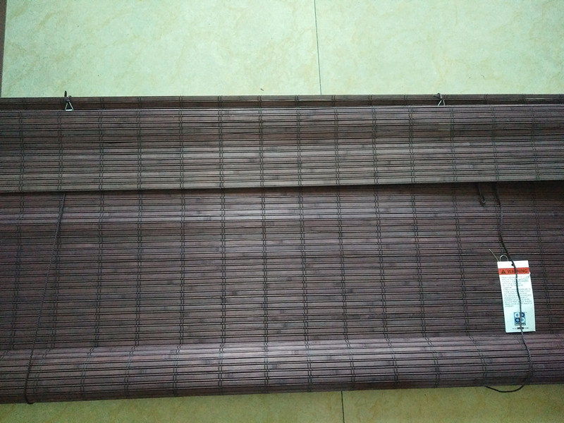 Vertical Bamboo Roman Blinds , Outdoor Roll Up Bamboo Shades Long Lifespan