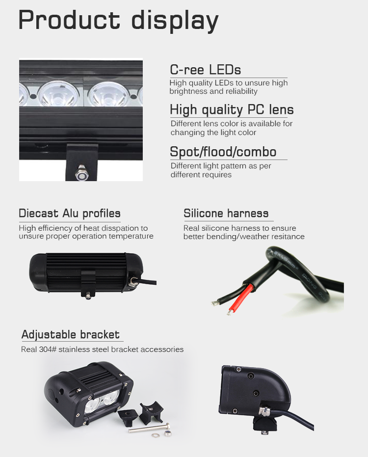 320W Double Row LED Car Light Bar with 9000 High Lumen 32*10w high intensity cree LEDS for off road vehicle