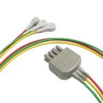BR-913P NIHON KOHDEN K910A 3 Lead Cable Lot 405585765