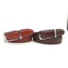 Buy cheap 28mm Width Womens Pure Leather Belt Feather Edge With Clip Buckle from wholesalers