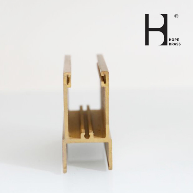 Copper Alloy Extruded Brass Hardware Sections with special size brushing,polishing,zinc plating, antique finishing ODM