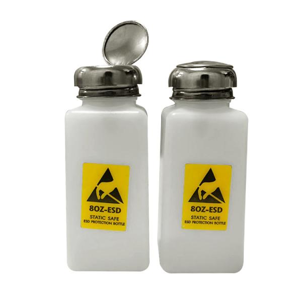 Buy cheap Antistatic ESD White Bottle 200ml Chemical Alcohol Solvent Dispenser Plastic from wholesalers