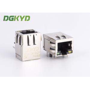 Buy cheap 10/100BASE Tab Down Transformer RJ45 Network Connector With Led from wholesalers
