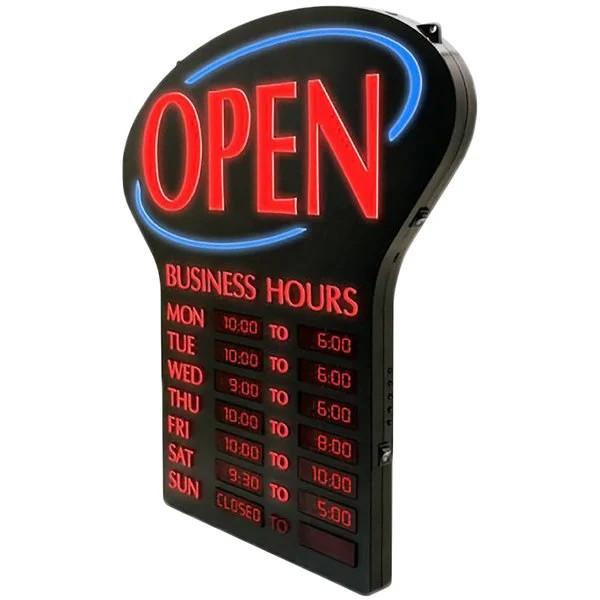 Buy cheap 19 11/16 X 25 3/8" Digital Wall Mounted Neon Signs Open Business Hours Customize Neon LED Signs from wholesalers