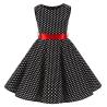 Buy cheap Polka Dot Flower Show Skirt Retro Cotton Kids Clothing from wholesalers