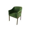 Buy cheap Green velvet gold metal base hot sale simple design luxury dining chair from wholesalers