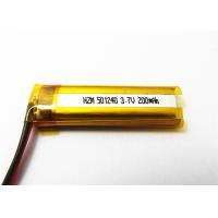 Buy cheap 501240 3.7 V 200mah Lipo Battery , GPS Tracking Device Wearable Device Battery product