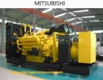 1500RPM 50HZ MITSUBISHI Diesel Generator Set , 800KW / 1000KVA OPEN TYPE S12H
