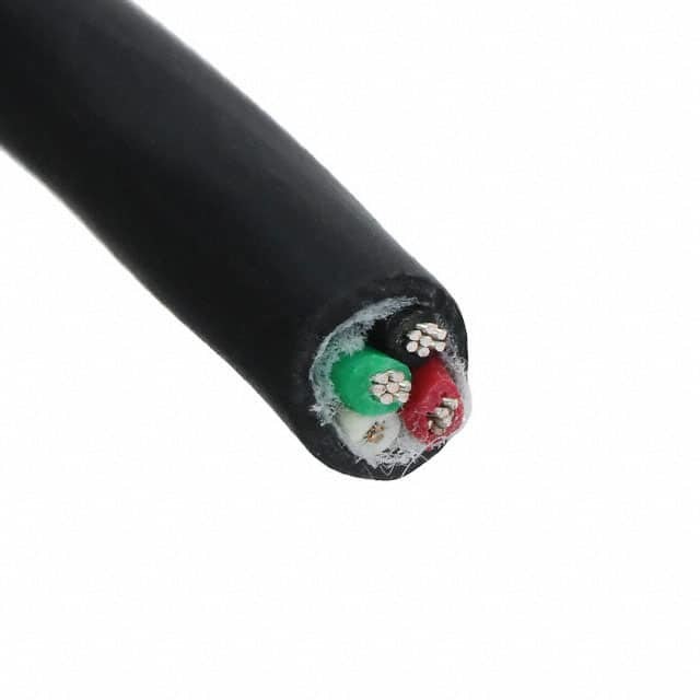 Alpha Wire 25054BK005-ND CABLE 4COND 20AWG BLACK 100'