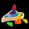 Buy cheap DIY 3D Wooden Toys Rainbow Building Blocks Large Size For Children Kids from wholesalers