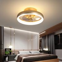 Buy cheap 36W Modern Light luxury ceiling fan lamp simple invisible bedroom dining room product