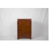 Buy cheap Handcrafted Home Wood Furniture 4 Drawer Nightstand With Walnut Brown Stain from wholesalers