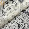 Buy cheap 135cm Width Pure Hand Beaded Embroidery White Bridal Lace Fabric Water Soluble from wholesalers