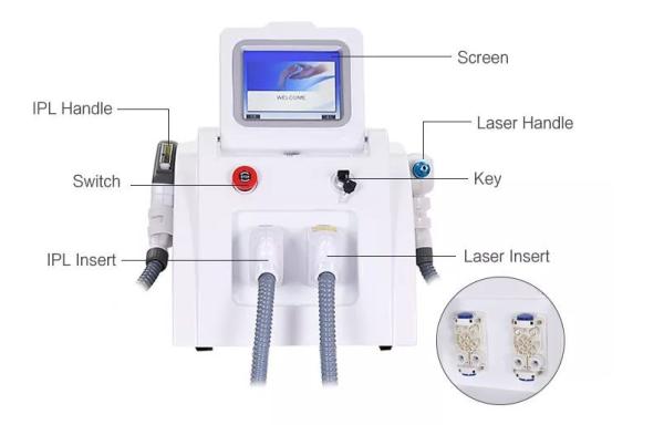 Buy cheap OPT Nd Yag Diode Laser Hair Removal Machine 2 In 1 Picosecond Skin Rejuvenation from wholesalers