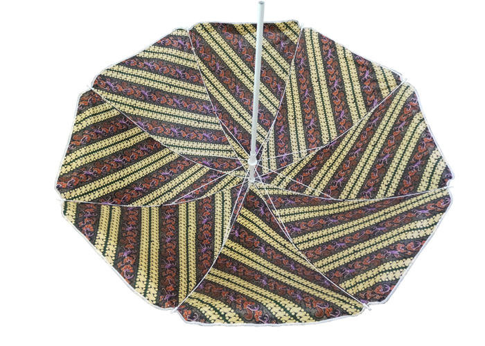 Sturdy Waterproof Portable Beach Umbrella , Outdoor Patio Umbrella Satin Fabric