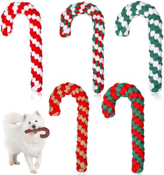 Buy cheap Crutch Vocalize Christmas Dog Rope Toy 6x8 Inch from wholesalers