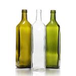 Edible 250ml Marasca Glass Oil Bottle Green Amber With Screw Cap