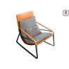 Buy cheap Tanned Leather 42cm Height 0.7cbm Single Sofa Chair Headrest from wholesalers