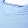 Buy cheap Hot Sale Custom Logo Blue Deep V neck Pure Cotton Short Sleeve Shirts For Women from wholesalers