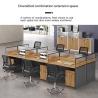 Buy cheap Modern Style Staff Workstation with Customizable Desks and Chairs Combination from wholesalers