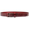 Buy cheap Ladies Genuine Leather Belt Floral Embossed Classic Retro Pattern Wide 2.8cm from wholesalers
