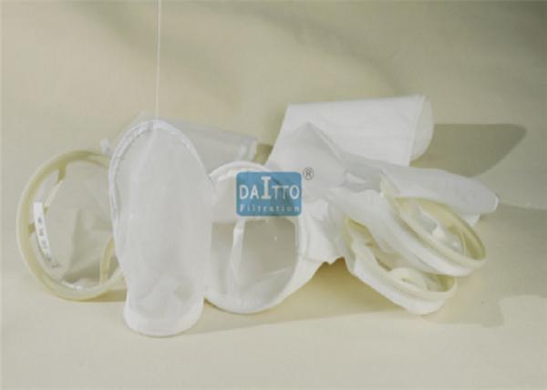Heat Stabilized Micron Nylon Mesh Filter Bags , Industrial Filter Bags