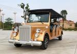 Battery Powered Vintage Touring Car 10 Seater Electric Sightseeing Car