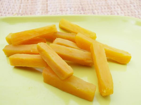 Buy cheap IQF Individually Quick Frozen Steamed Sweet Potato Sticks, red skin, white flesh from wholesalers