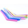 Buy cheap Colorfast Healthy Bendy Silicone Straws , Skinny Reusable Straws Non Toxic from wholesalers