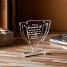Buy cheap Highly Durable PMMA Award Cast Plexiglass Plaques 11x13.5cm Custom Engraving from wholesalers