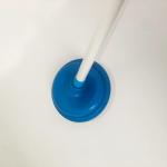 Drain Toilet Bowl Plunger Rubber Suction Cup Detachable Wooden Handle With