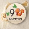 Buy cheap Wooden Baby Monthly Milestone Cards Animal Milestone Cards Wooden Announcement Signs Welcome Newborn from wholesalers