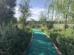 Green Coloured Rubber Crumb Granules UV Resistant For Jogging