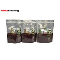Buy cheap Food Grade Zipper Clear Food Pouches , Clear Plastic Stand Up Pouches For Candy product