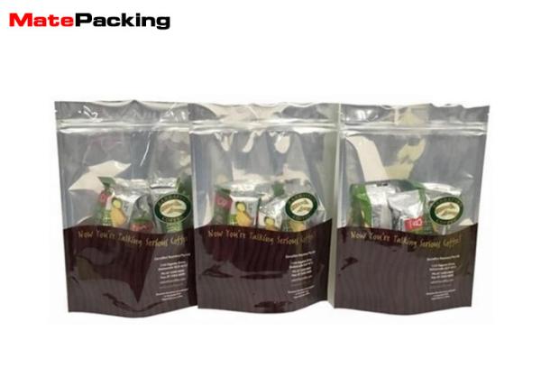 Buy cheap Food Grade Zipper Clear Food Pouches , Clear Plastic Stand Up Pouches For Candy from wholesalers
