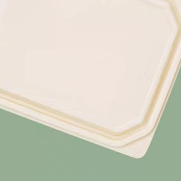 4 Compartments Biodegradable Container Clamshell Hinge Biodegradable Meal Box