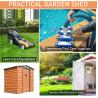 Buy cheap AJUNION Modern Design Metal Storage Shed for Sheds Storage 55.5kg Wood Grain Effect from wholesalers