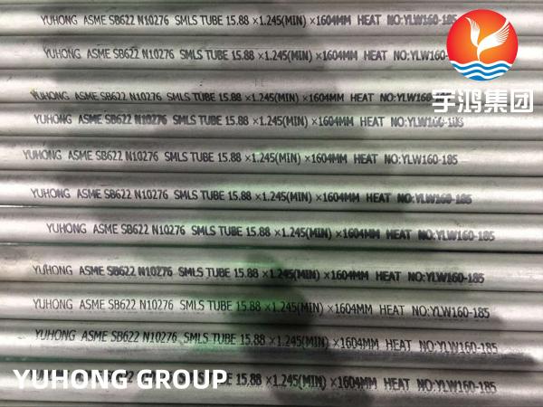 Buy cheap Nickel Alloy Steel Seamless Pipes ASME SB622 C276 15.88*1.245（Min）*1604 MM from wholesalers