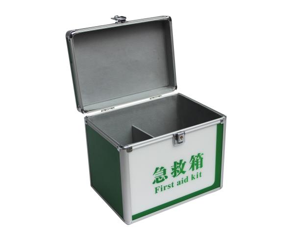 Buy cheap Acrylic Doctor First Aid Case Green Aluminum Medicine Carry Case With Dividers Inside from wholesalers